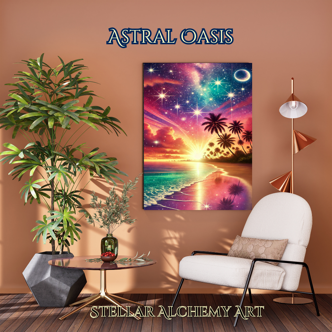 "Astral Oasis" Fine Art Poster 27x35 cm / 11x14″