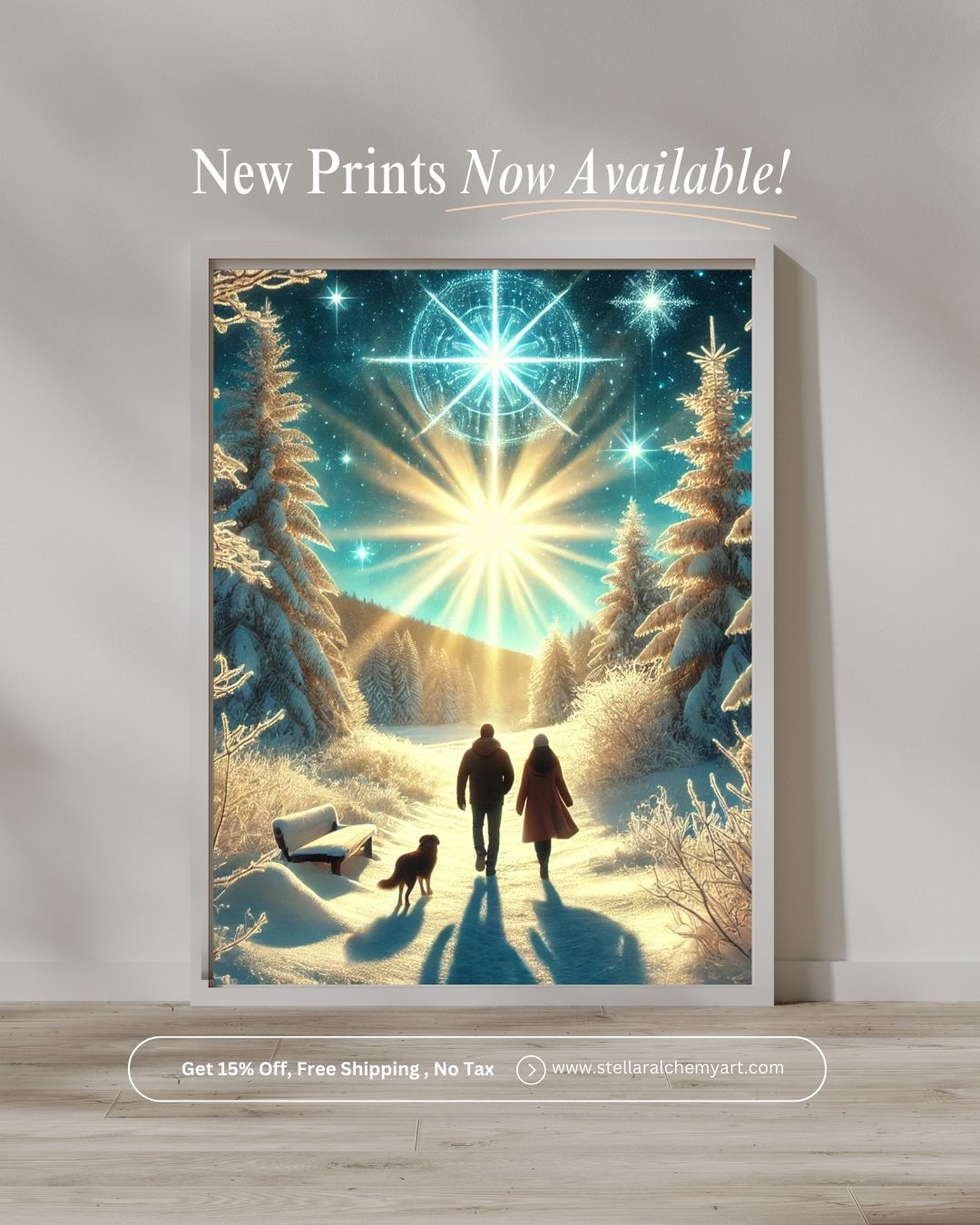 "Cosmic Winter Wonderland" Canvas