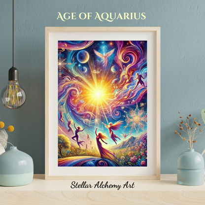 "Age of Aquarius" Classic Semi-Glossy Paper Poster 40x50 cm / 16x20″