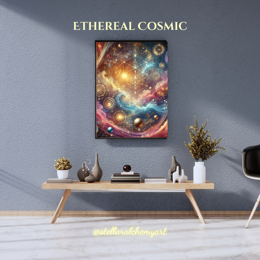 "Ethereal Cosmic" Canvas 30x40 cm / 12x16″