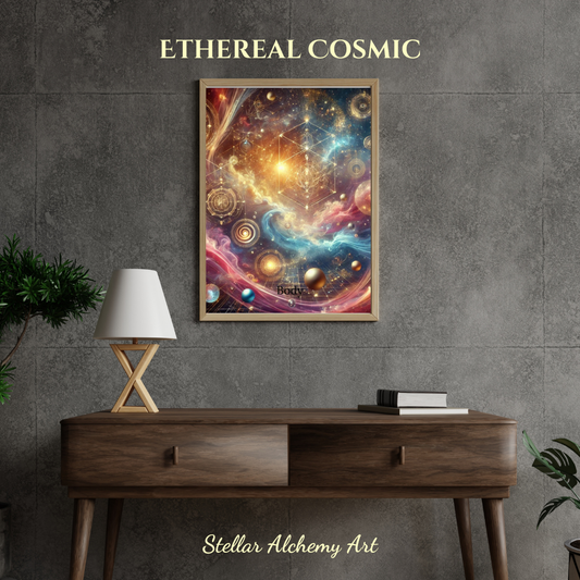 "Ethereal Cosmic" Canvas 30x40 cm / 12x16″ - Fine Art Poster