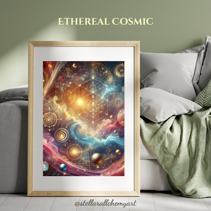 "Ethereal Cosmic" Canvas 30x40 cm / 12x16″