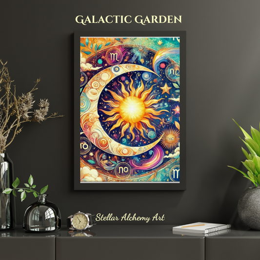 "Galactic Garden" Canvas 40x50 cm / 16x20″