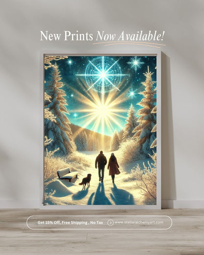 "Cosmic Winter Wonderland" Canvas