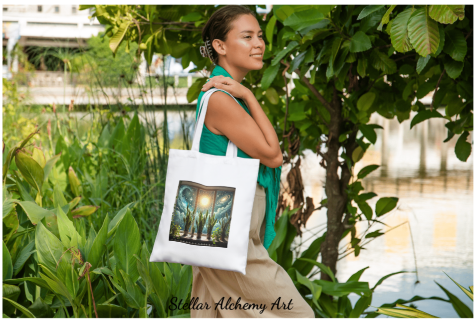 "Snake Plant Glow" Classic Tote Bag