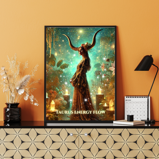 "Taurus Energy Flow" Classic Semi-Glossy Paper Poster